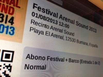 Vendos 2 entradas Arenal Sound 2013 con barco